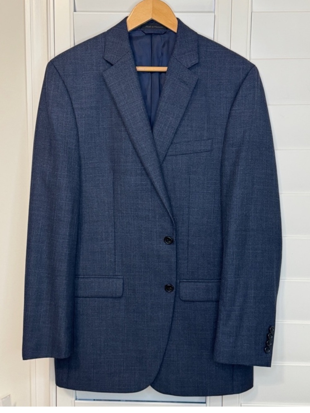 Lauren Ralph Lauren 100% Wool Checkerd Blazer Size 40L